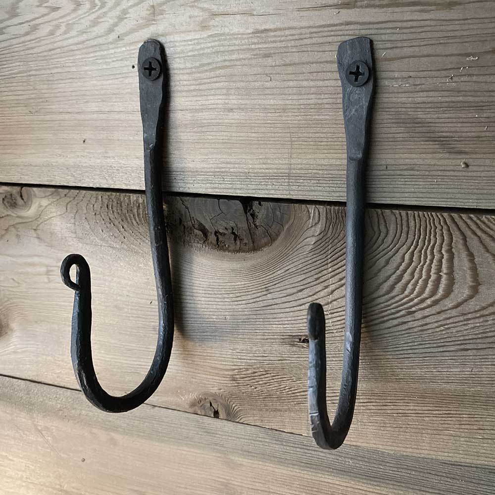 Hand Forged Metal Wall Hook - Ghost Town Hardware - 5 Inch