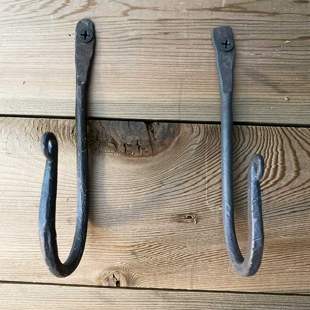 Hand Forged Metal Wall Hook - Ghost Town Hardware - 5 Inch