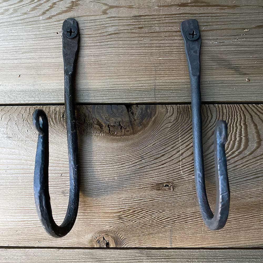 Hand Forged Metal Wall Hook - Ghost Town Hardware - 5 Inch