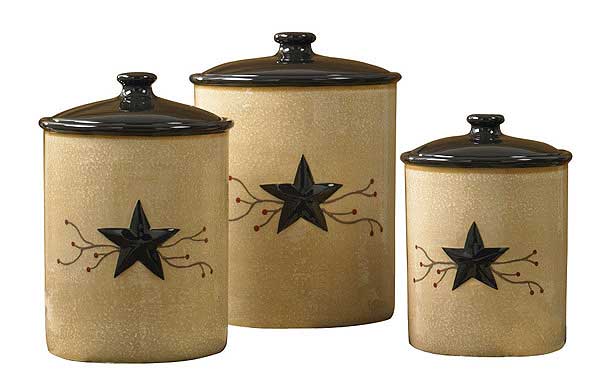 Park Designs Star Vine Canisters - Set Of 3