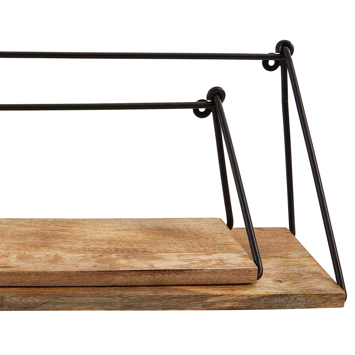 Bar and Loop Shelves - Wood / Metal by Split P