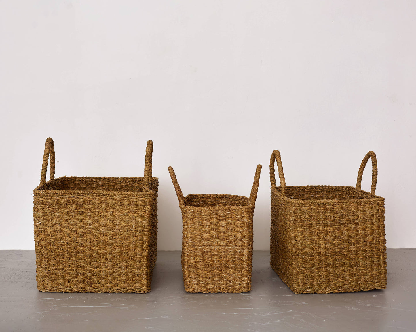 Rectangle  Gathering Basket, harvest, Chatai Weave, 3 sizes