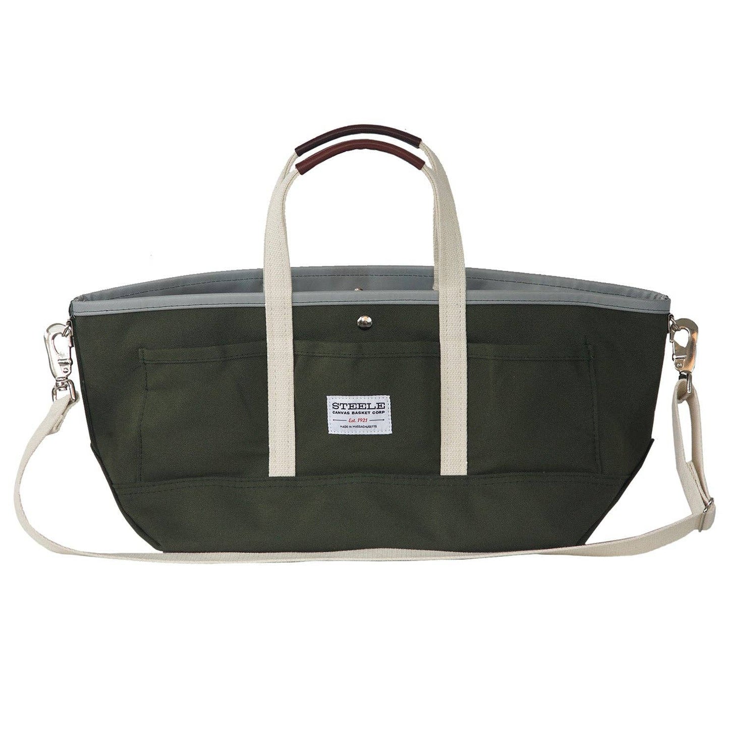 Garden Tote III - Olive Canvas