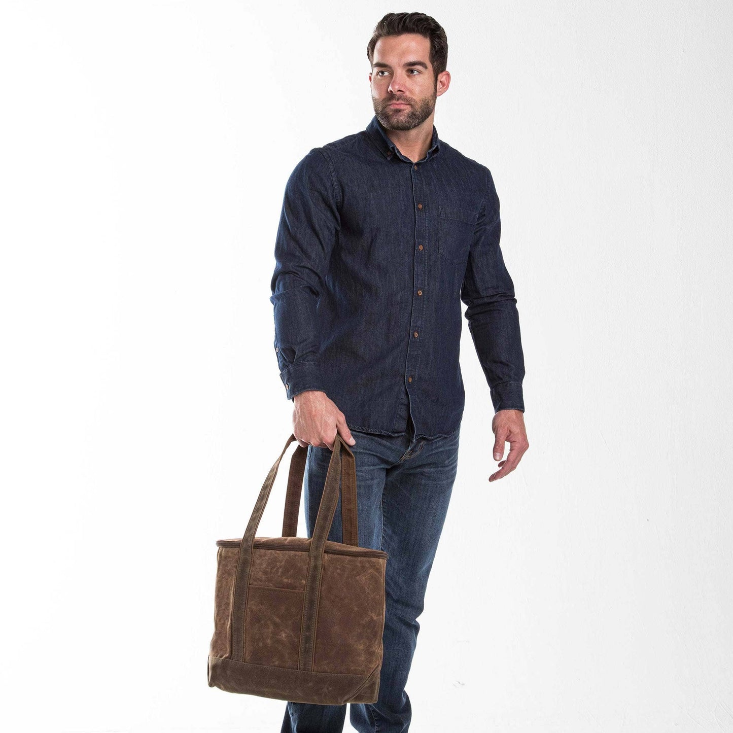 Waxed Large Lunch Cooler - Khaki