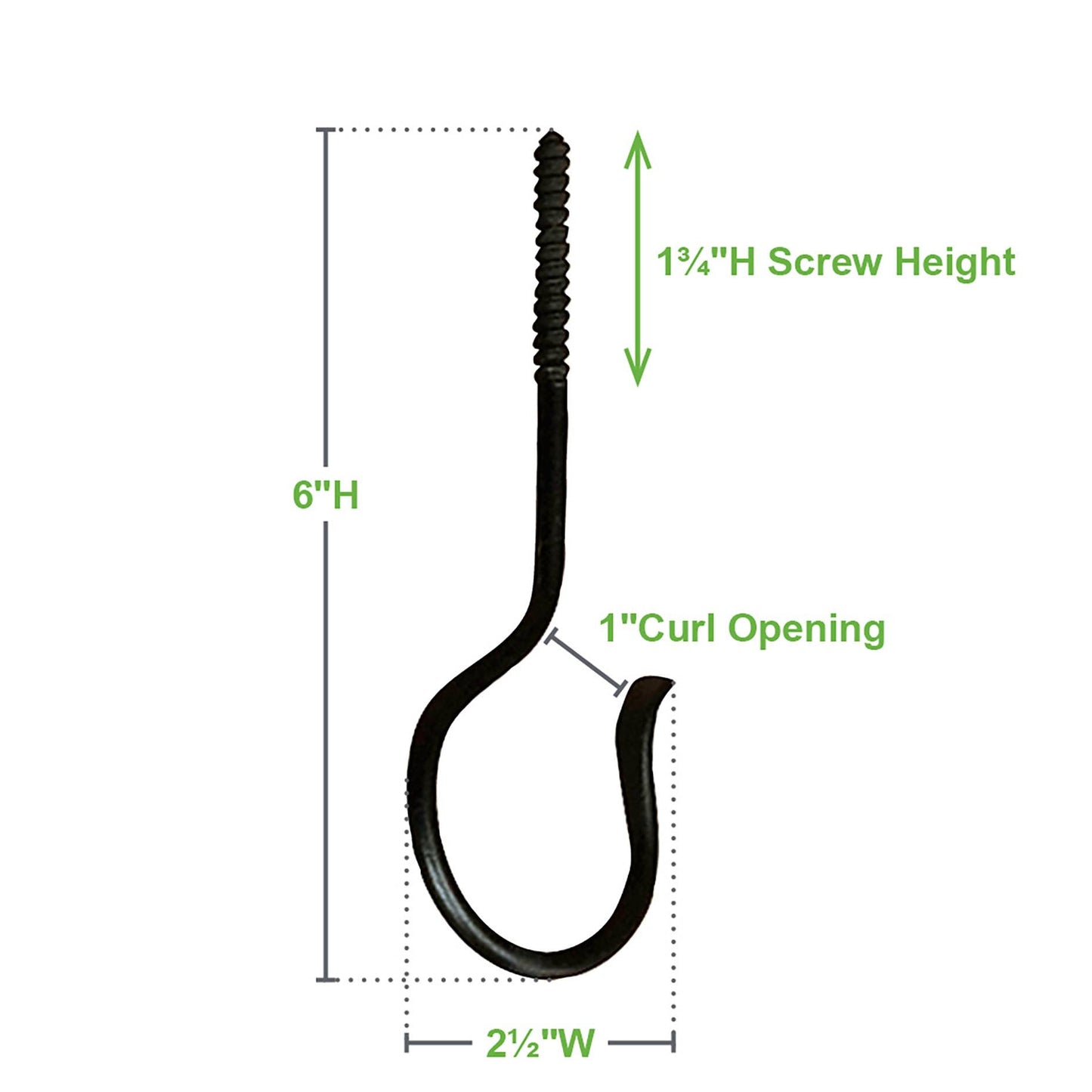 5 Inch Threaded Ceiling Hook