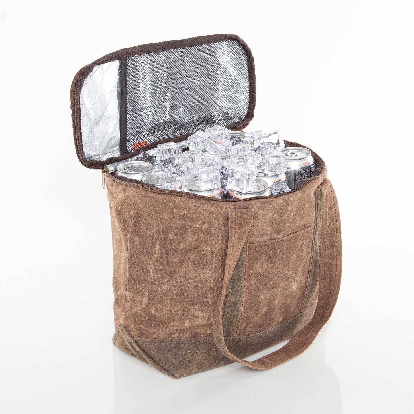 Waxed Large Lunch Cooler - Khaki