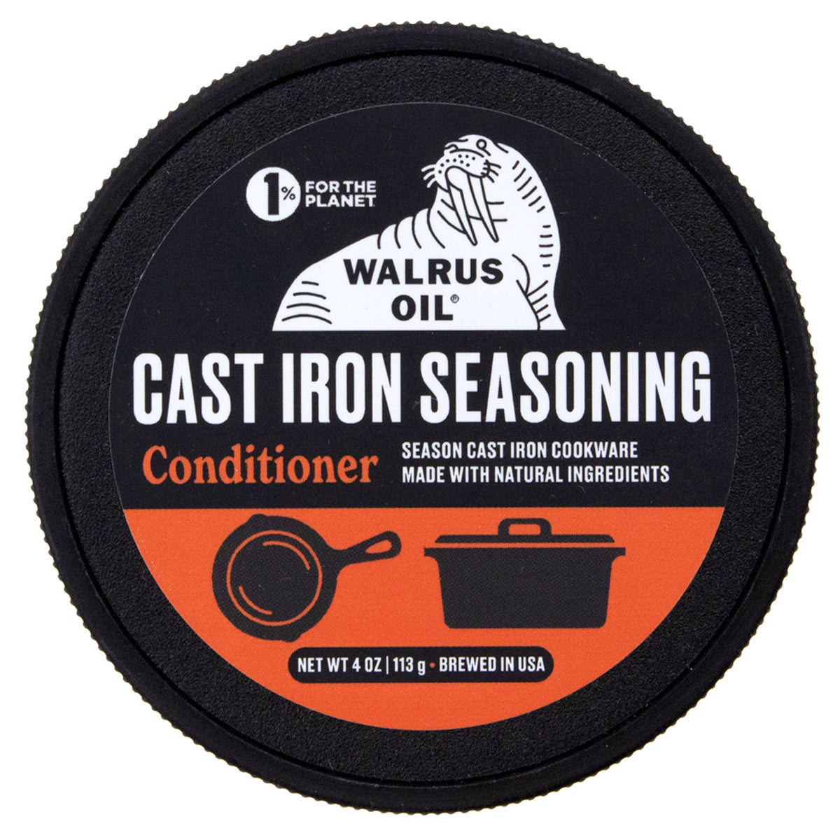 Walrus Oil Food Safe Cast Iron Seasoning
