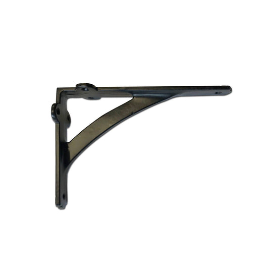 Industrial Simple Shelf Bracket Black Medium 7.5 x 1.5 x 5 Inch