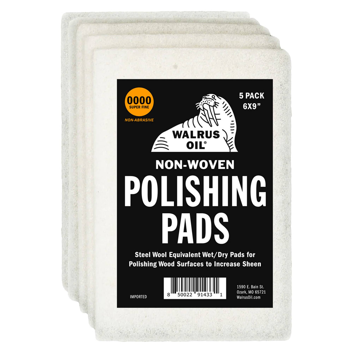 Non-Woven Polishing Pads - Pack of 5