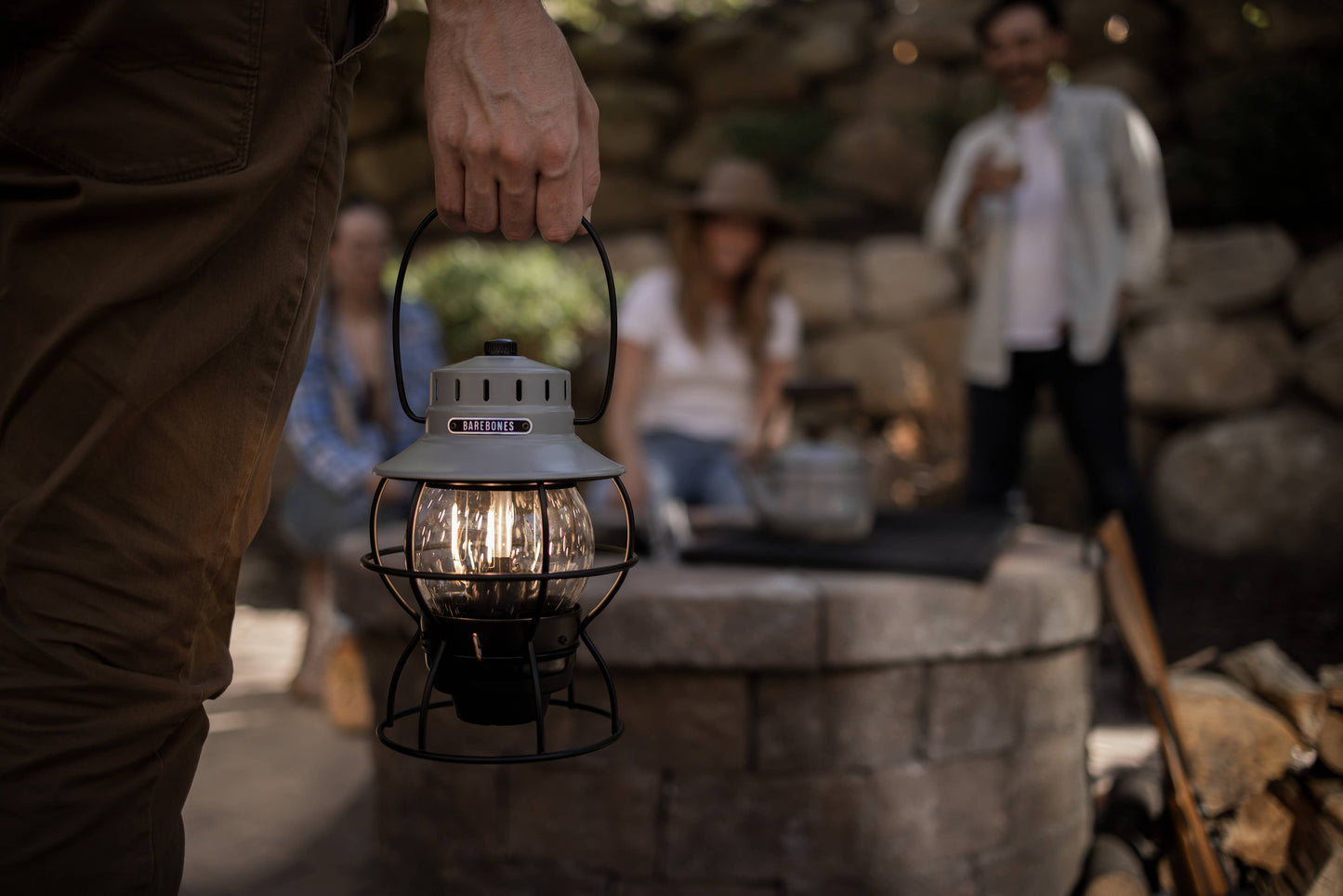 Barebones Railroad Lantern Antique Bronze