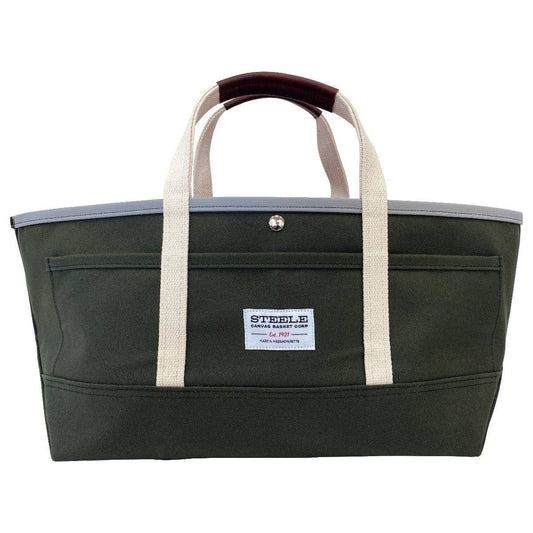 Garden Tote III - Olive Canvas