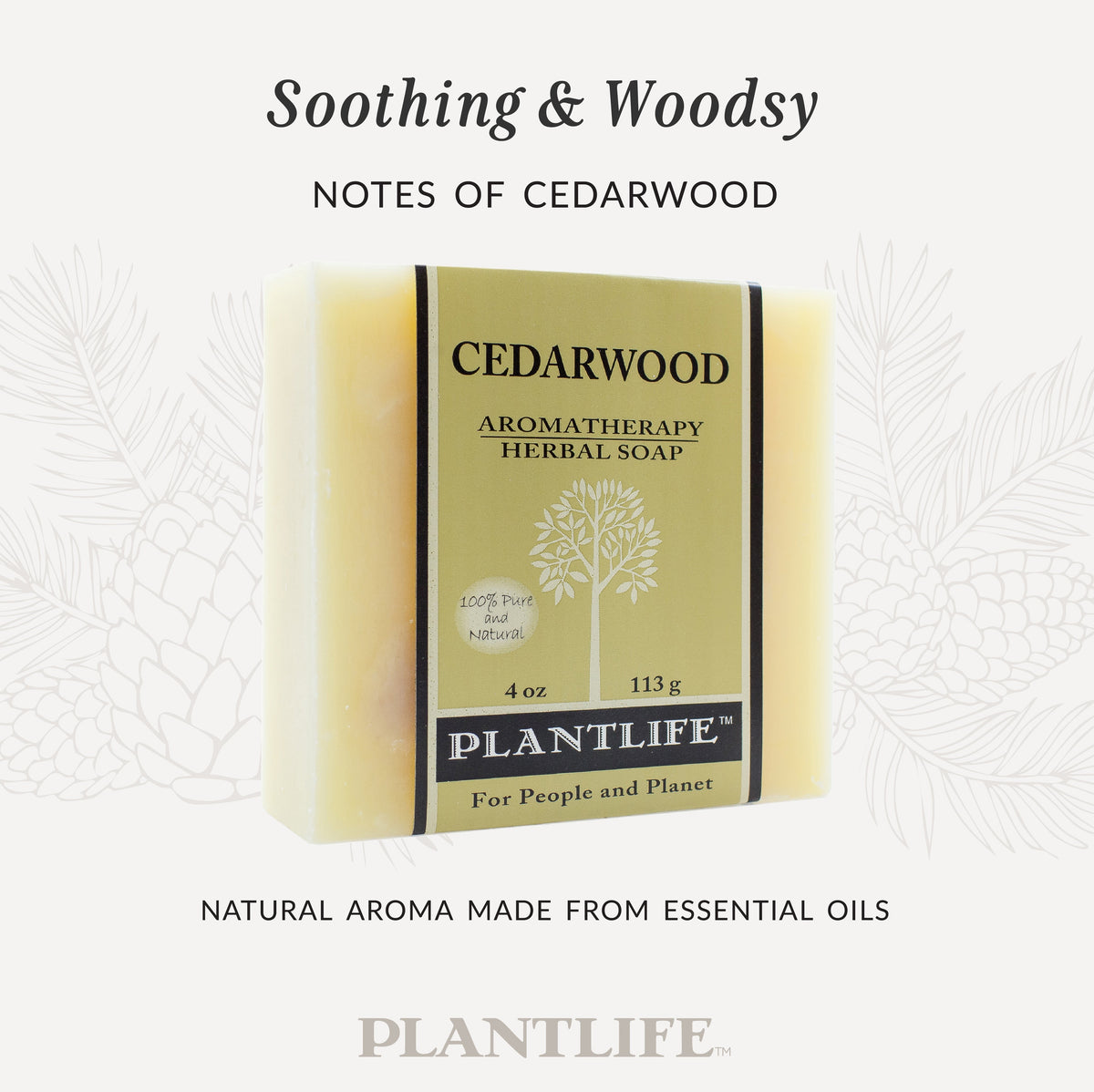 Plantlife Cedarwood Bar Soap