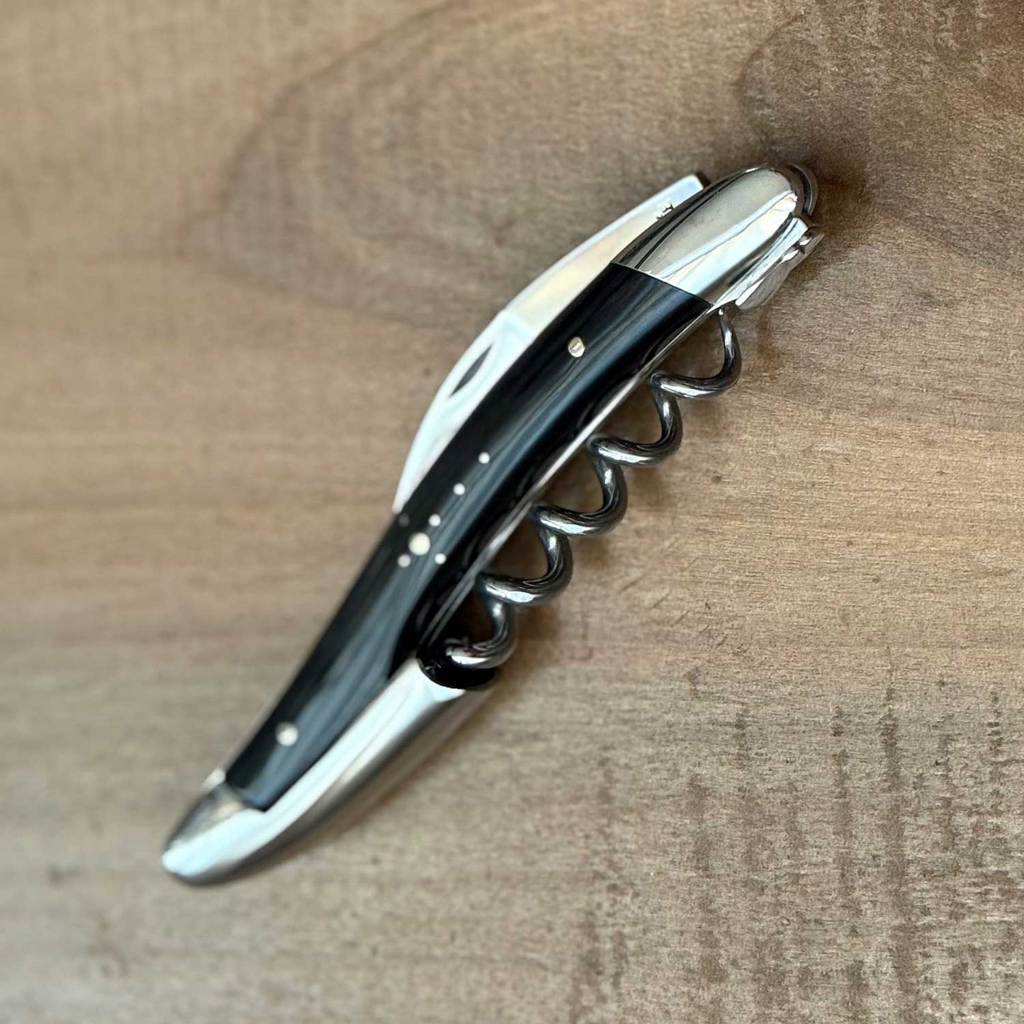 Forge de Laguiole Sommelier Waiter's Corkscrew Dark Horn
