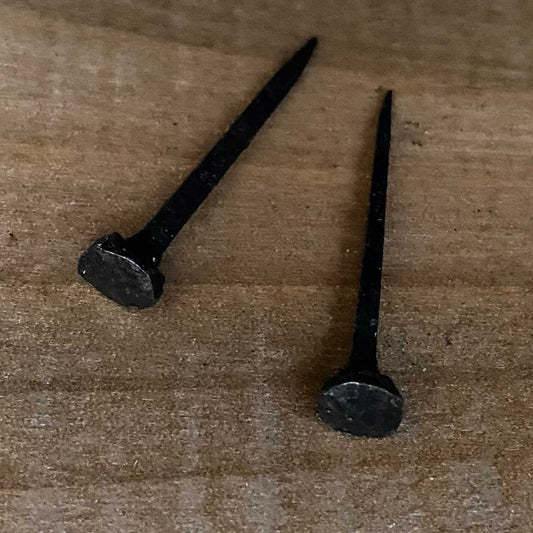 Hand forged Decorative Furniture Nail 1.5 Inch Black Wax