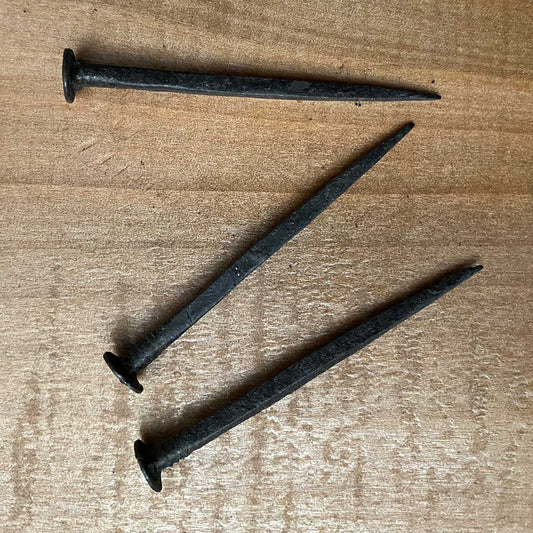 2.5 Inch Forged Square Furniture Nails Black Wax