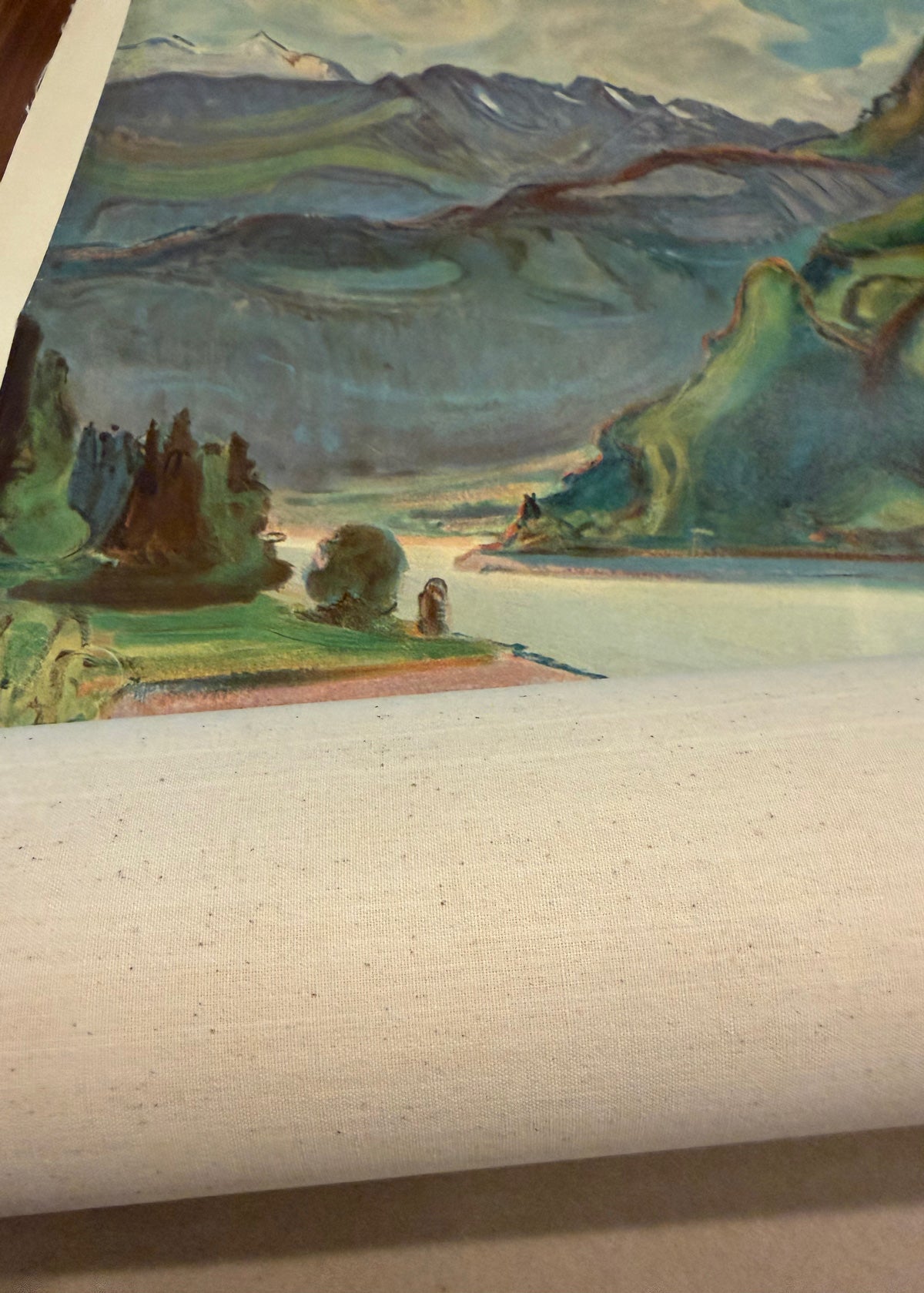 Swiss Countryside Vintage Poster - La Ligne Du Brunig by Fritz Zbinden
