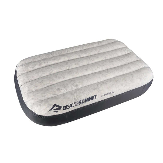 Aeros Down Filled Camp Pillow Regular Grey