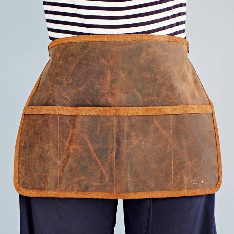 Buffalo Leather Work Apron - Gardening or Tool Belt