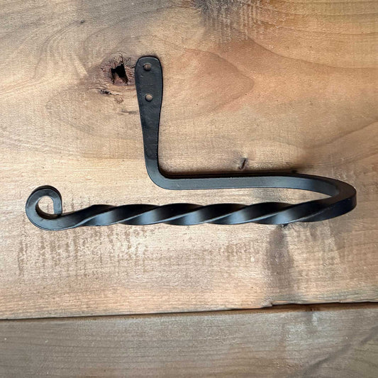 Forged Iron Twisted Toilet Paper Holder