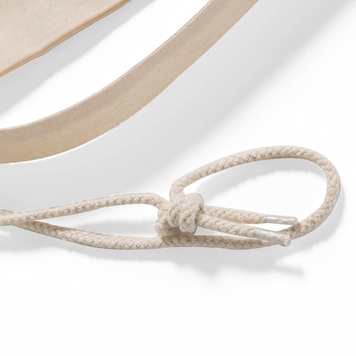 Cotton Canvas Laundry Bag With Shoulder Strap - Plain / Natural