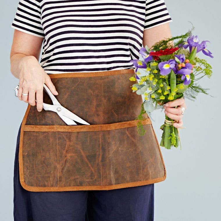 Buffalo Leather Work Apron - Gardening or Tool Belt