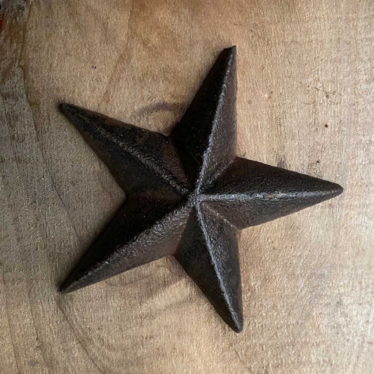Cast Iron Rustic Star Clavos Nail 3-1/2 Inches Wide