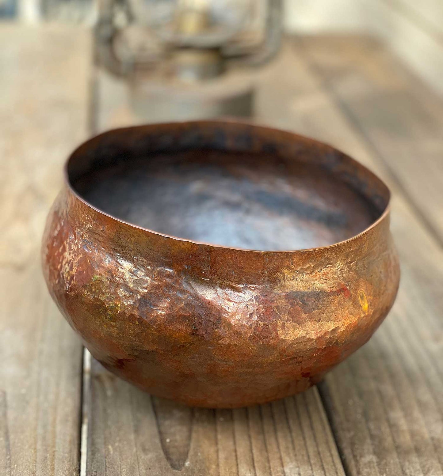 Decorative Copper Bowl Handmade Coppersmith Art