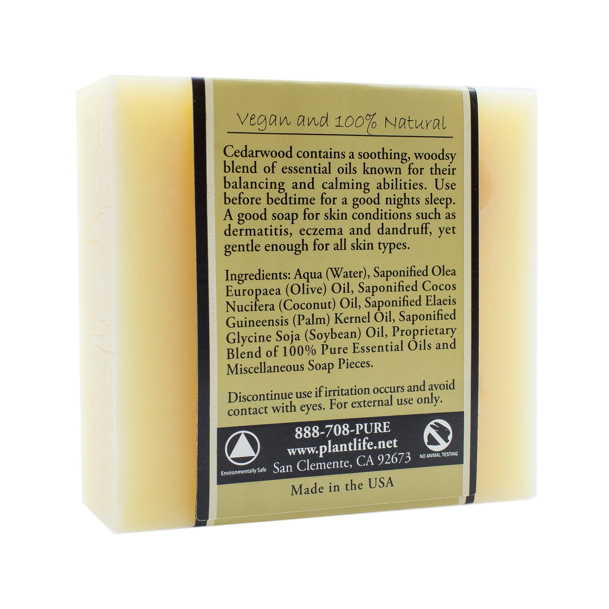 Plantlife Cedarwood Bar Soap