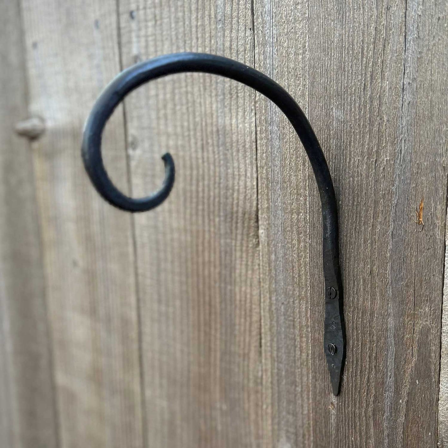 Small Hand Forged Downturned Plant / Lantern Hook