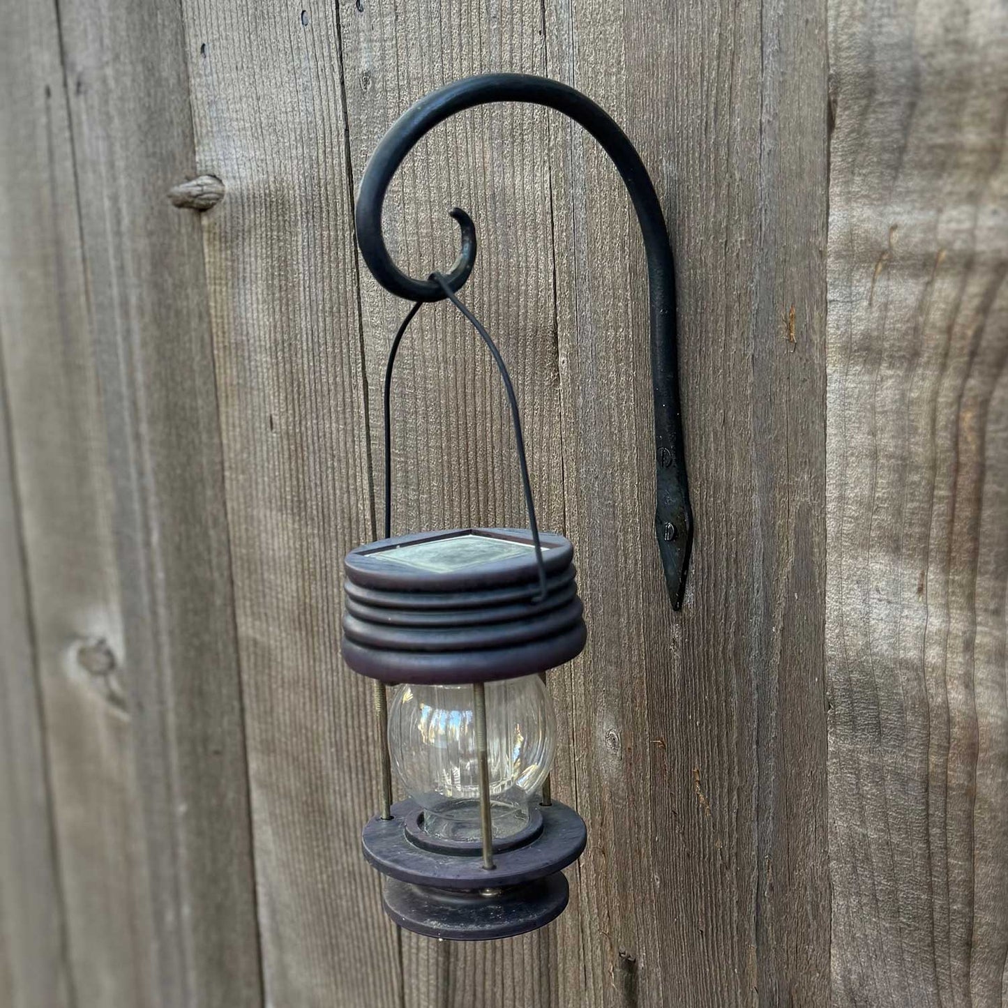 Small Hand Forged Downturned Plant / Lantern Hook