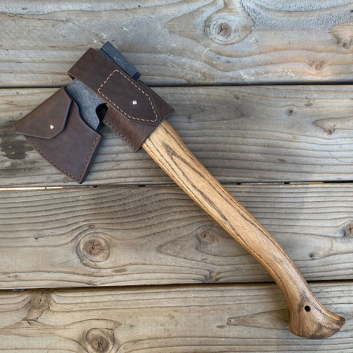 Hand Forged Camp Axe 19 Inch Handle