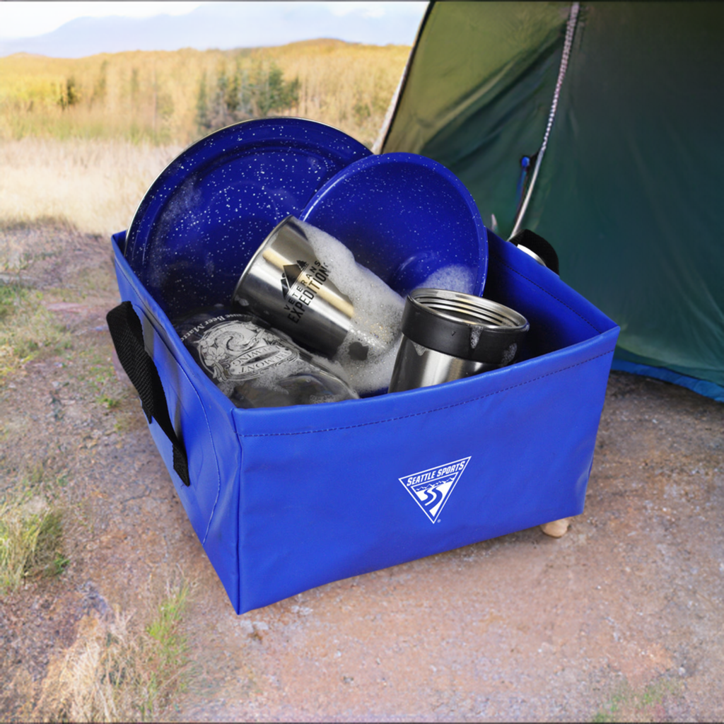 Outfitter Pack Sink - 11 Inch Wide Collapsible Camp Sink / Washbasin - Seattle Sports