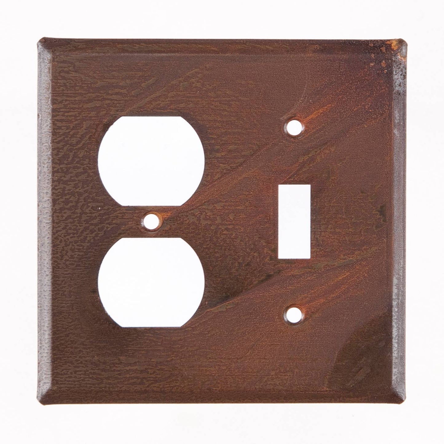 Outlet & Switch Cover in Rustic Tin / Rust Color
