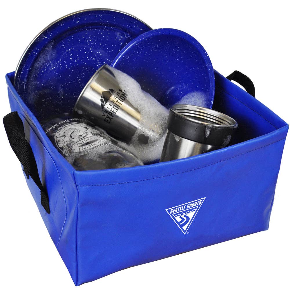 Outfitter Pack Sink - 11 Inch Wide Collapsible Camp Sink / Washbasin - Seattle Sports