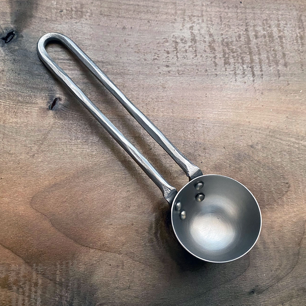 Forged Coffee Scoop Pewter