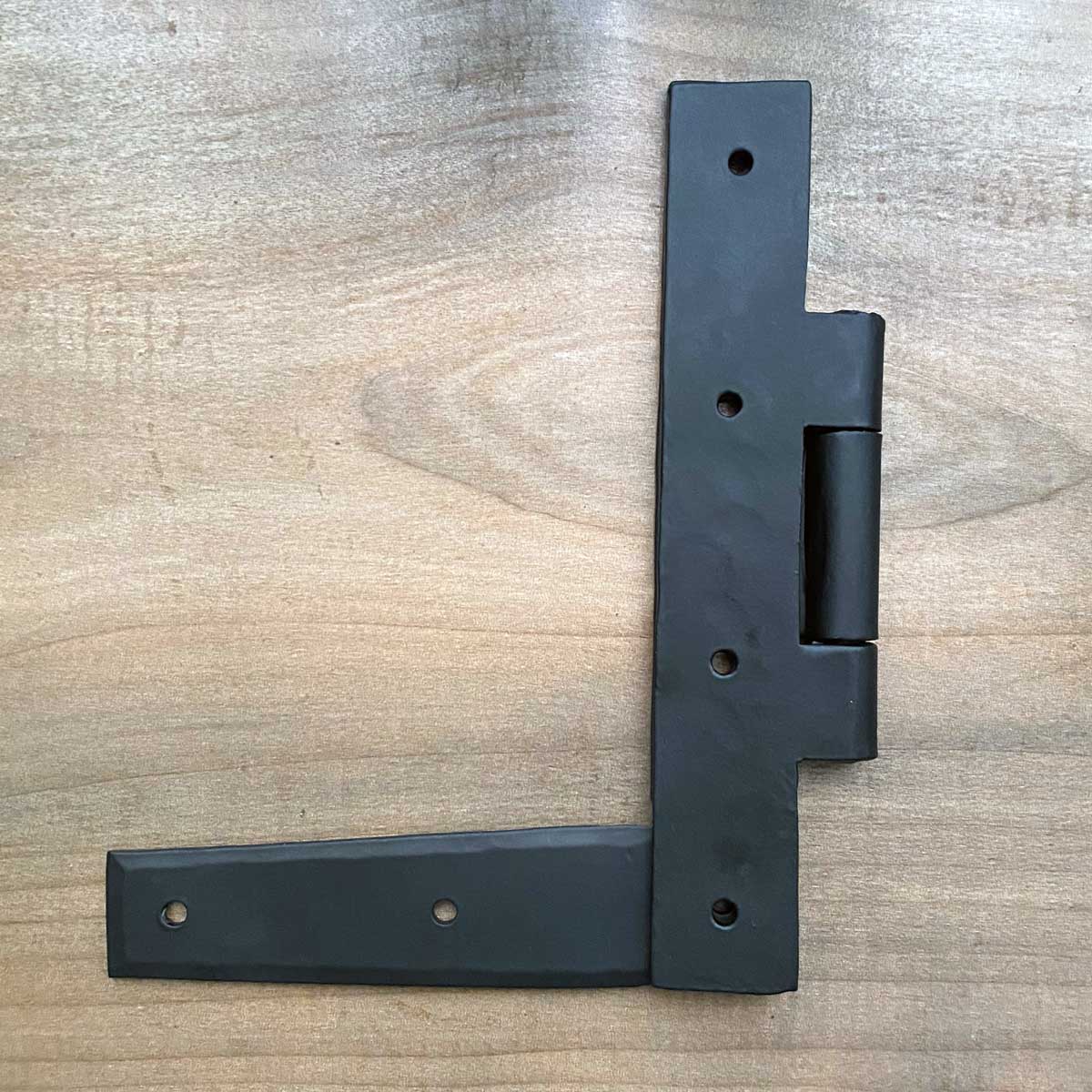 Rustic Forged Black Finish L Hinge Left-Hand 7 Inch