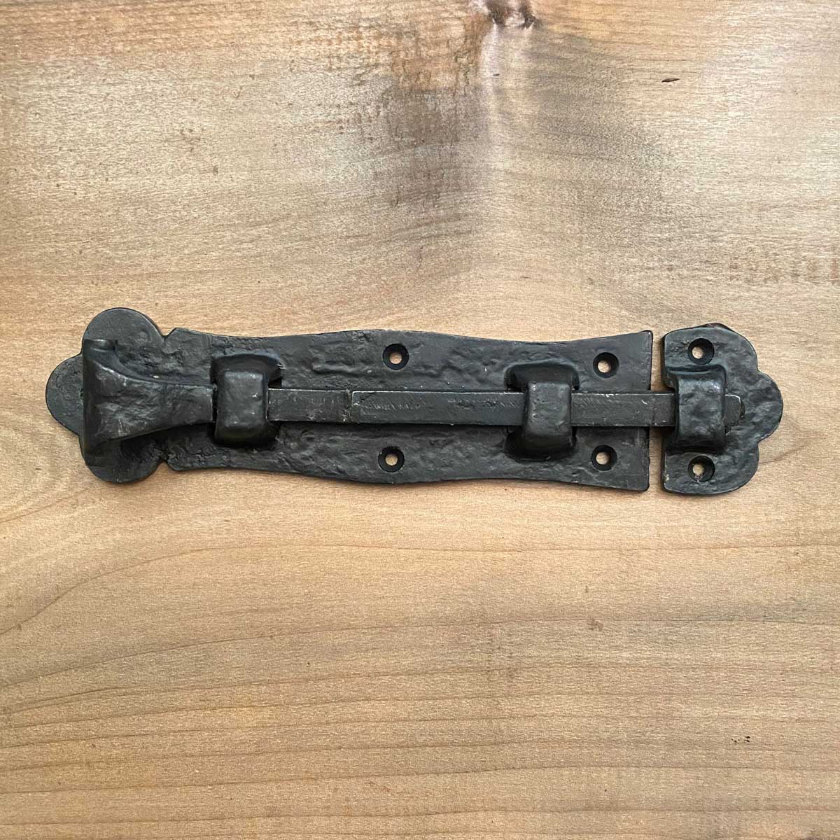 Sliding Door Bolt 9 Inch Cast Iron With Wax Finish