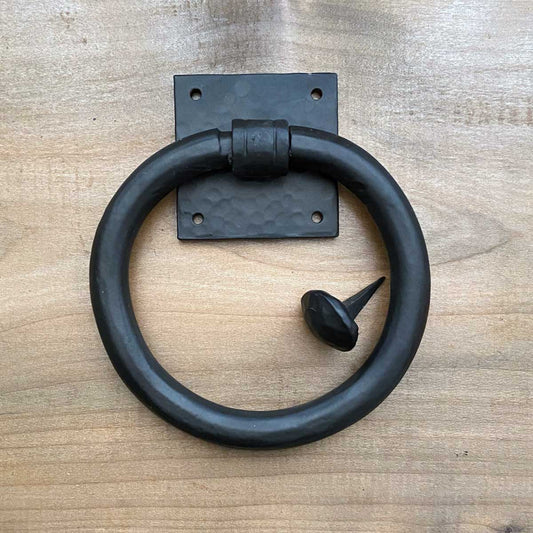 Forged Knocker / Gate Pull with Black Finish