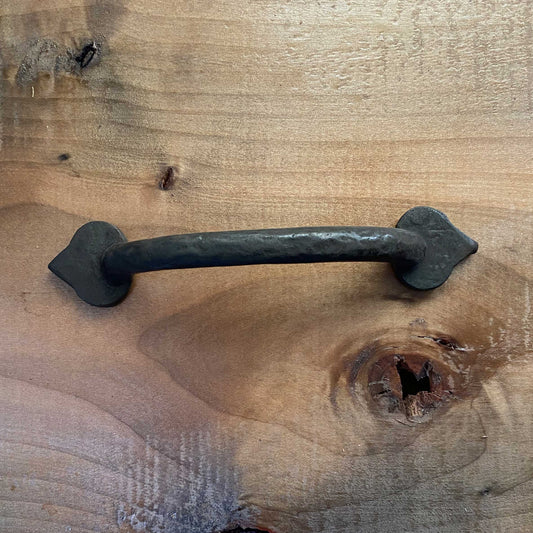 Rustic Iron Pull / Handle 6 Inch Beeswax Finish