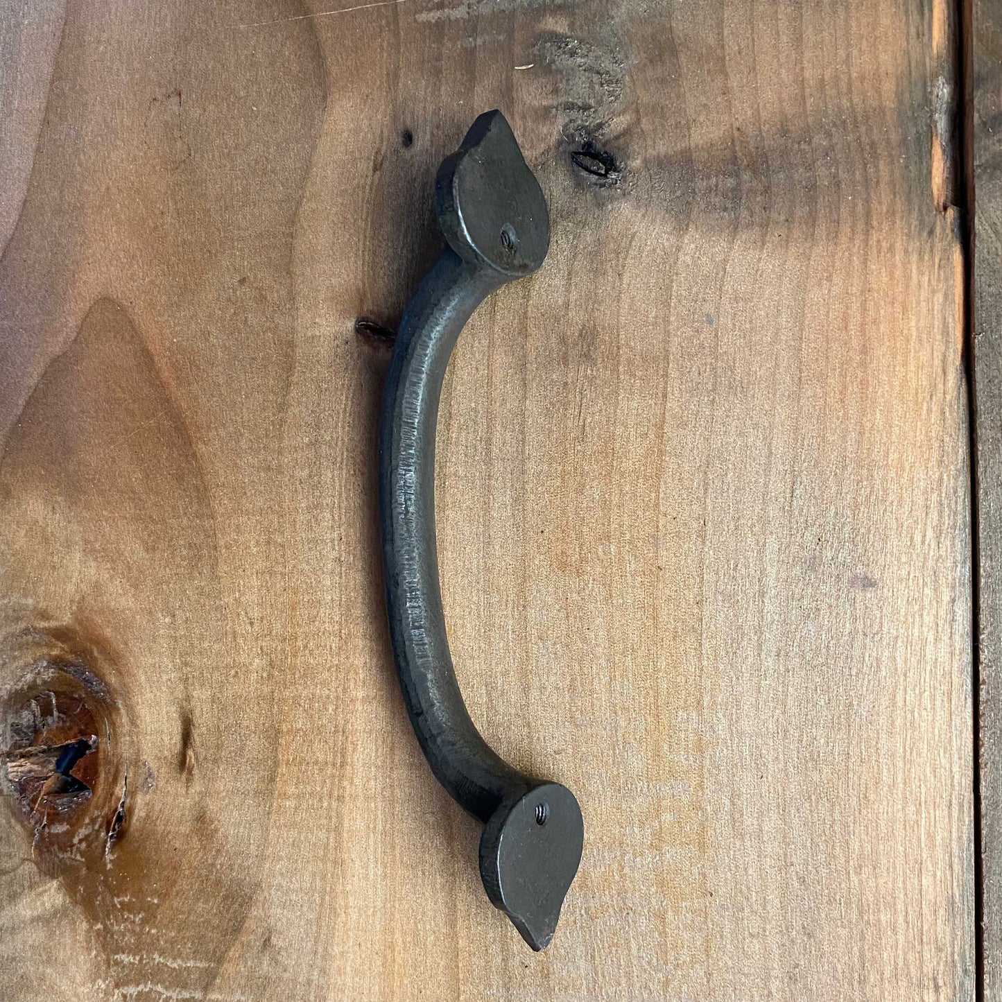 Rustic Iron Pull / Handle 6 Inch Beeswax Finish