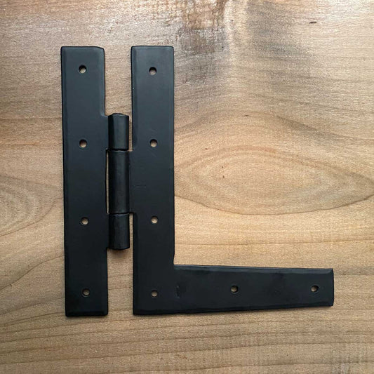 Forged L Hinge 7 Inch Right-Hand With Black Finish