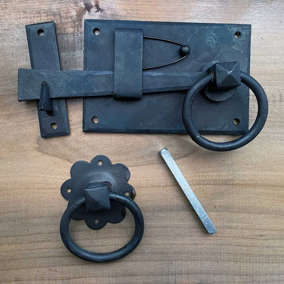 Rustic Turning Door Latch with Beeswax Finish Left Hand – Lostwestern