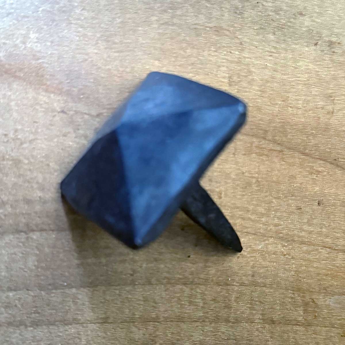 Hand Forged Square Head Nail Stud Clavos 1.5 Inch Iron with Wax Finish