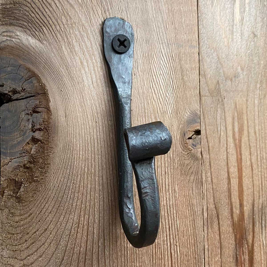 Hand Hammer Forged Scroll Hook