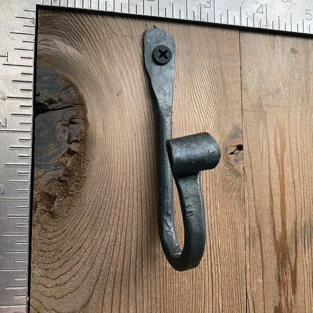 Hand Hammer Forged Scroll Hook