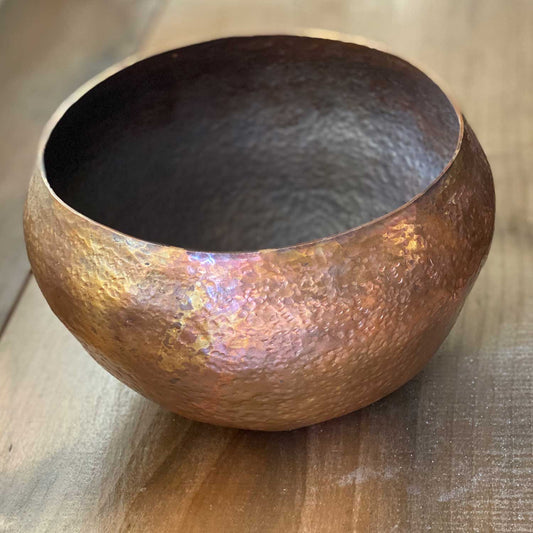 Hand Forged Copper Bowl Coppersmith Art