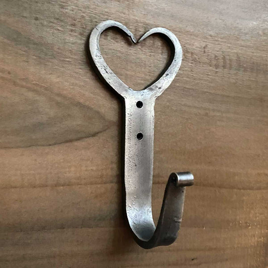 Heart Wall Hook with Silver / Pewter Finish