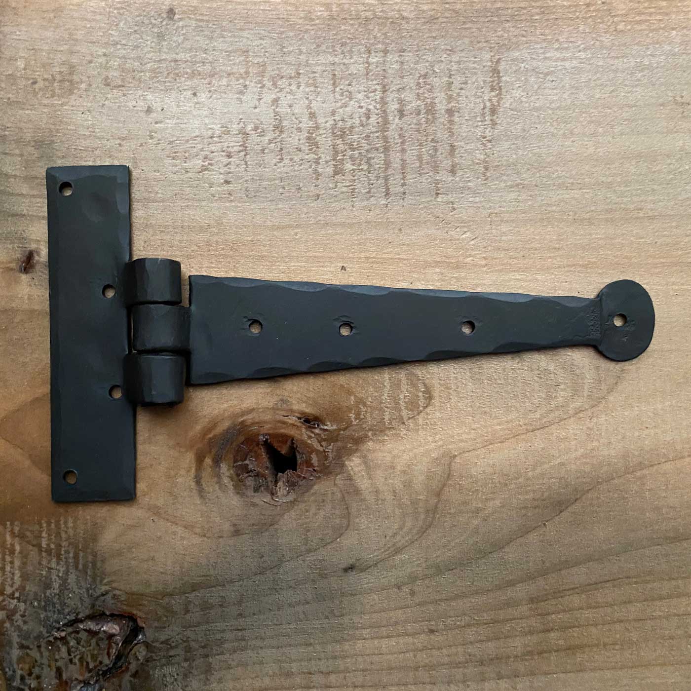 Hand forged T Hinge Traditional Blacksmith Style and Finish 8.5 x 4.5