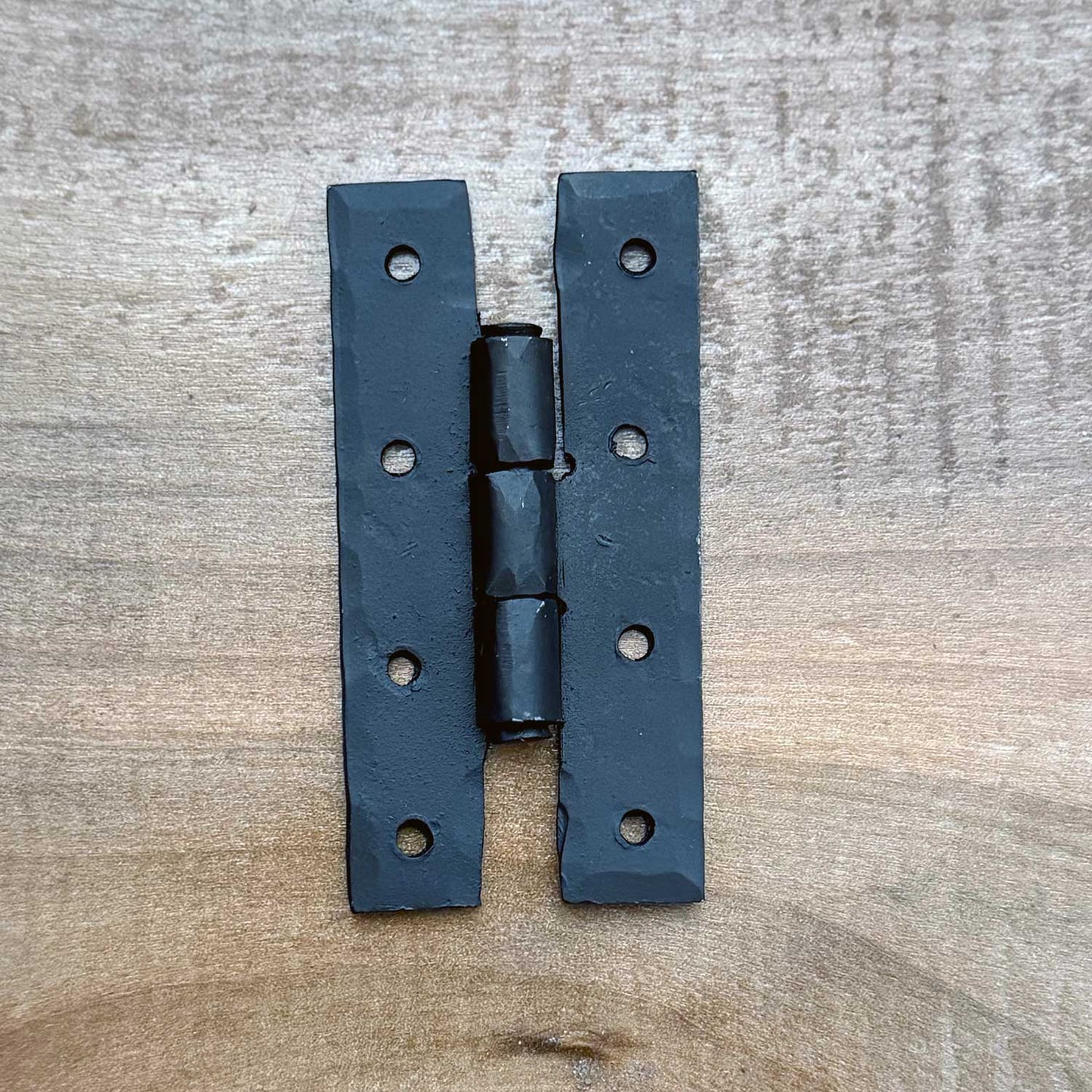 Simple Hand Forged H Hinge Black Finish 3.2 Inch Cabinet Hinge