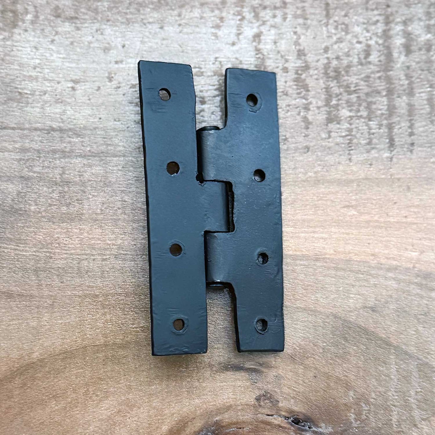 Simple Hand Forged H Hinge Black Finish 3.2 Inch Cabinet Hinge